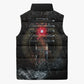 Egypt Djed Sleeveless Puffer Jacket Glow Smoky Dark Style