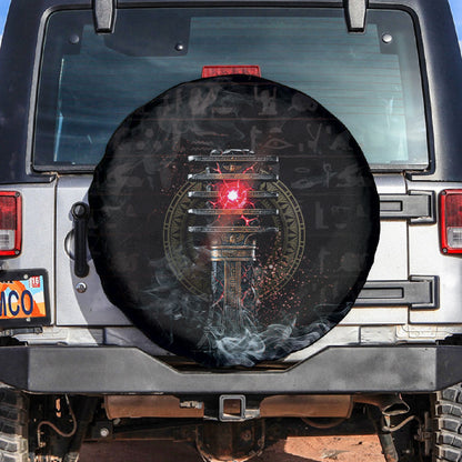 Egypt Djed Spare Tire Cover Glow Smoky Dark Style