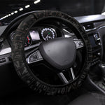 Egypt Djed Steering Wheel Cover Glow Smoky Dark Style