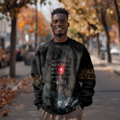 Egypt Djed Sweatshirt Glow Smoky Dark Style