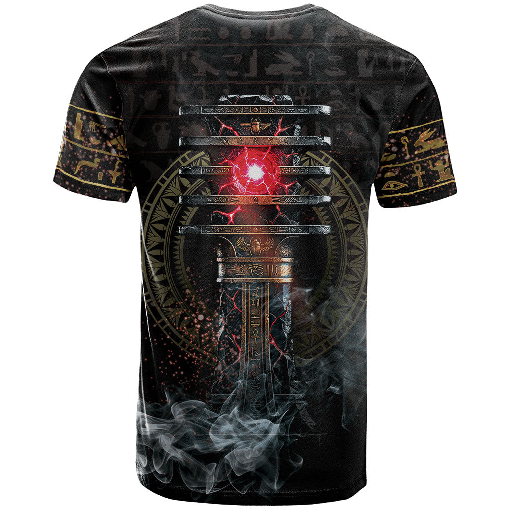 Egypt Djed T shirt Glow Smoky Dark Style