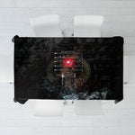 Egypt Djed Tablecloth Glow Smoky Dark Style