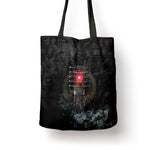 Egypt Djed Tote Bag Glow Smoky Dark Style