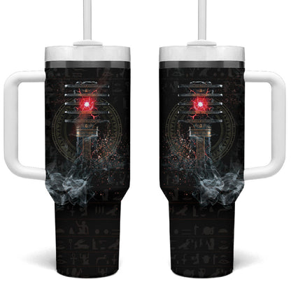 Egypt Djed Tumbler With Handle Glow Smoky Dark Style