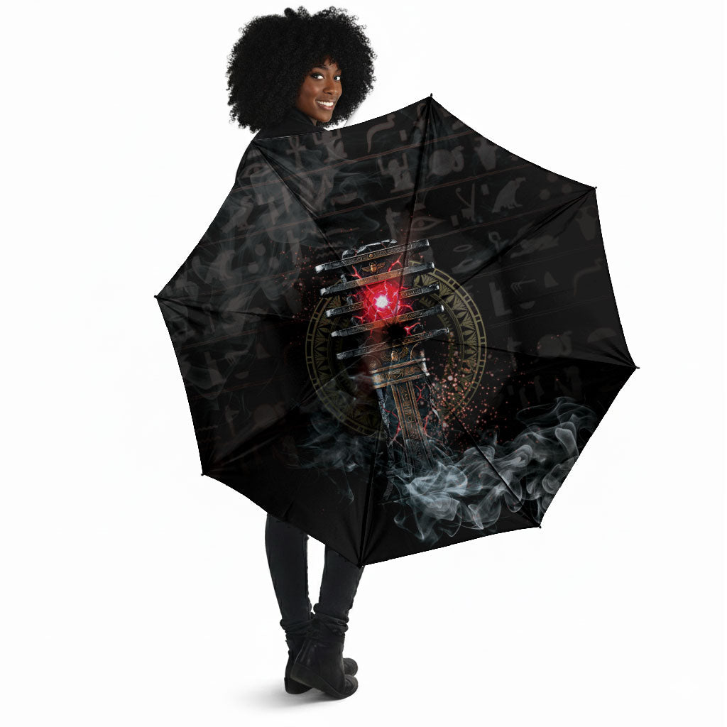 Egypt Djed Umbrella Glow Smoky Dark Style