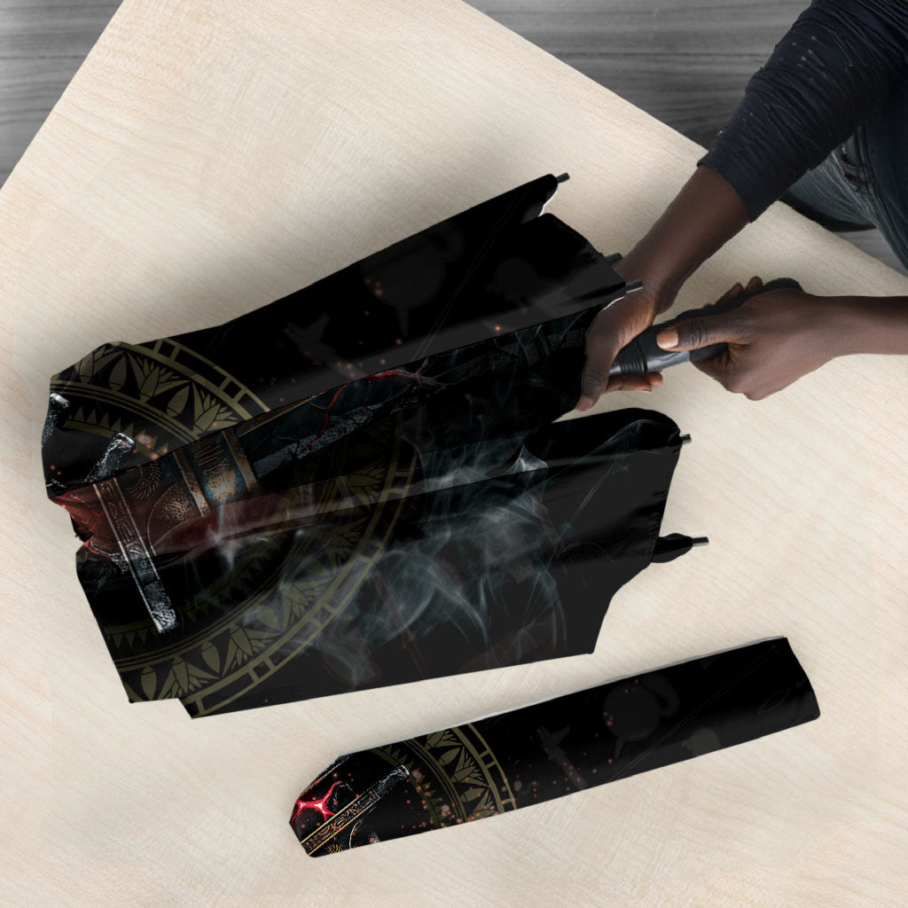 Egypt Djed Umbrella Glow Smoky Dark Style