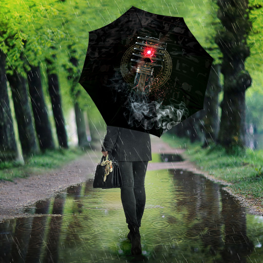 Egypt Djed Umbrella Glow Smoky Dark Style