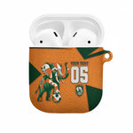 Custom Ivory Coast Football AirPods Case Elephant Geometric African Art Style