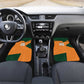 Custom Ivory Coast Football Car Mats Elephant Geometric African Art Style