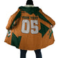 Custom Ivory Coast Football Cloak Elephant Geometric African Art Style