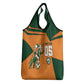 Custom Ivory Coast Football Grocery Bag Elephant Geometric African Art Style