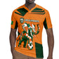 Custom Ivory Coast Football Rugby Jersey Elephant Geometric African Art Style