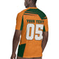 Custom Ivory Coast Football Rugby Jersey Elephant Geometric African Art Style