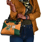 Custom Ivory Coast Football Shoulder Handbag Elephant Geometric African Art Style