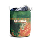 Senegal Football Laundry Basket Fiery Lion Halftone Mix Gradient Map Style