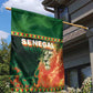 Senegal Football Garden Flag Fiery Lion Halftone Mix Gradient Map Style
