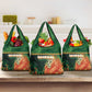 Senegal Football Grocery Bag Fiery Lion Halftone Mix Gradient Map Style