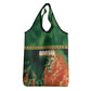 Senegal Football Grocery Bag Fiery Lion Halftone Mix Gradient Map Style