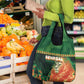 Senegal Football Grocery Bag Fiery Lion Halftone Mix Gradient Map Style