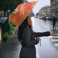 Senegal Football Umbrella Fiery Lion Halftone Mix Gradient Map Style