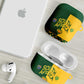 South Africa Football AirPods Case Diamond Protea Flower Symmetrical Style