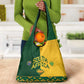 South Africa Football Grocery Bag Diamond Protea Flower Symmetrical Style