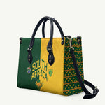 South Africa Football Leather Bag Diamond Protea Flower Symmetrical Style