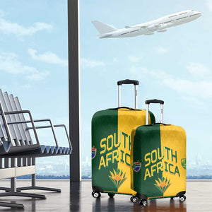 South Africa Football Luggage Cover Diamond Protea Flower Symmetrical Style
