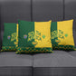 South Africa Football Pillow Cover Diamond Protea Flower Symmetrical Style
