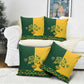 South Africa Football Pillow Cover Diamond Protea Flower Symmetrical Style
