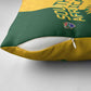 South Africa Football Pillow Cover Diamond Protea Flower Symmetrical Style