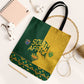 South Africa Football Tote Bag Diamond Protea Flower Symmetrical Style