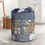 Ankh Egypt Laundry Basket Egyptian Lotus Flowers