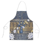 Ankh Egypt Apron Egyptian Lotus Flowers
