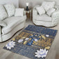Ankh Egypt Area Rug Egyptian Lotus Flowers