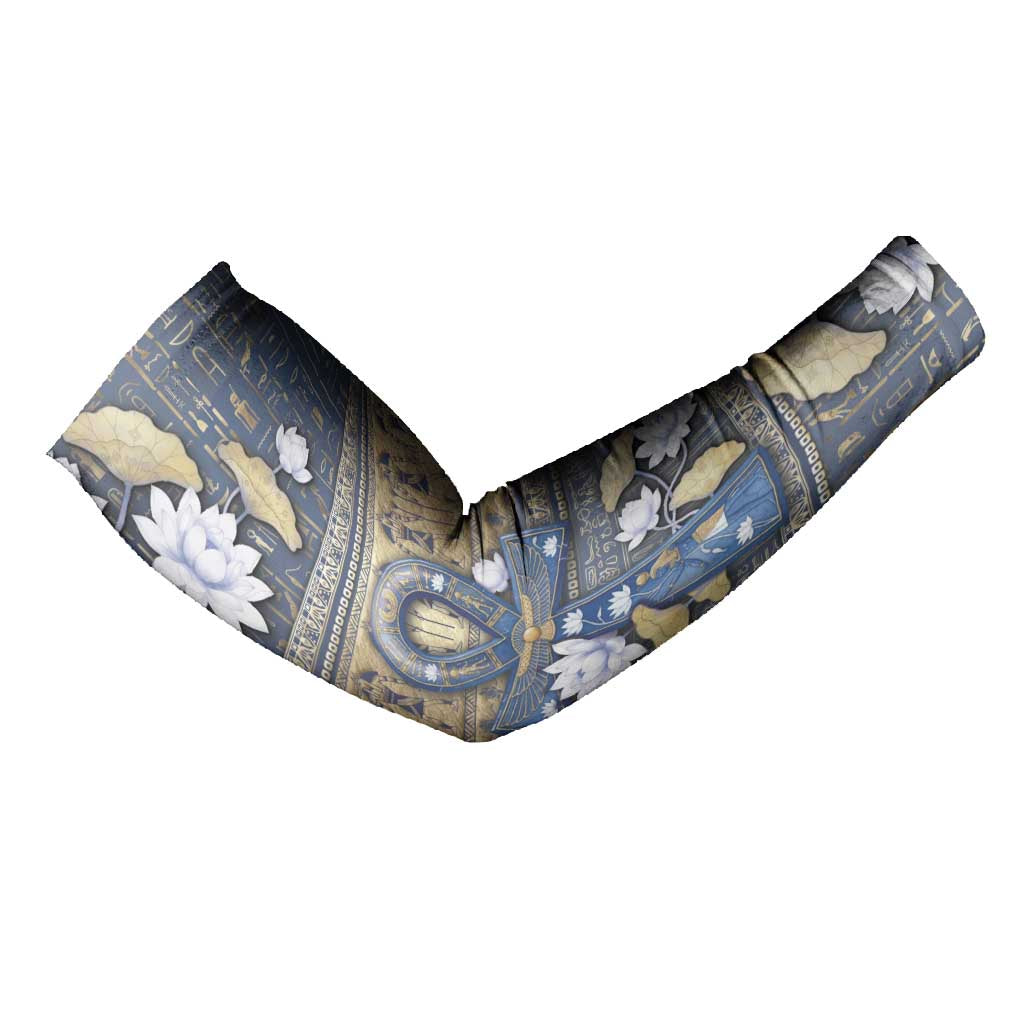 Ankh Egypt Arm Sleeves Egyptian Lotus Flowers
