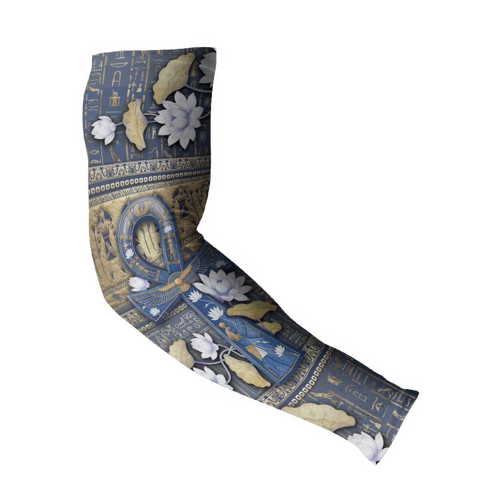 Ankh Egypt Arm Sleeves Egyptian Lotus Flowers