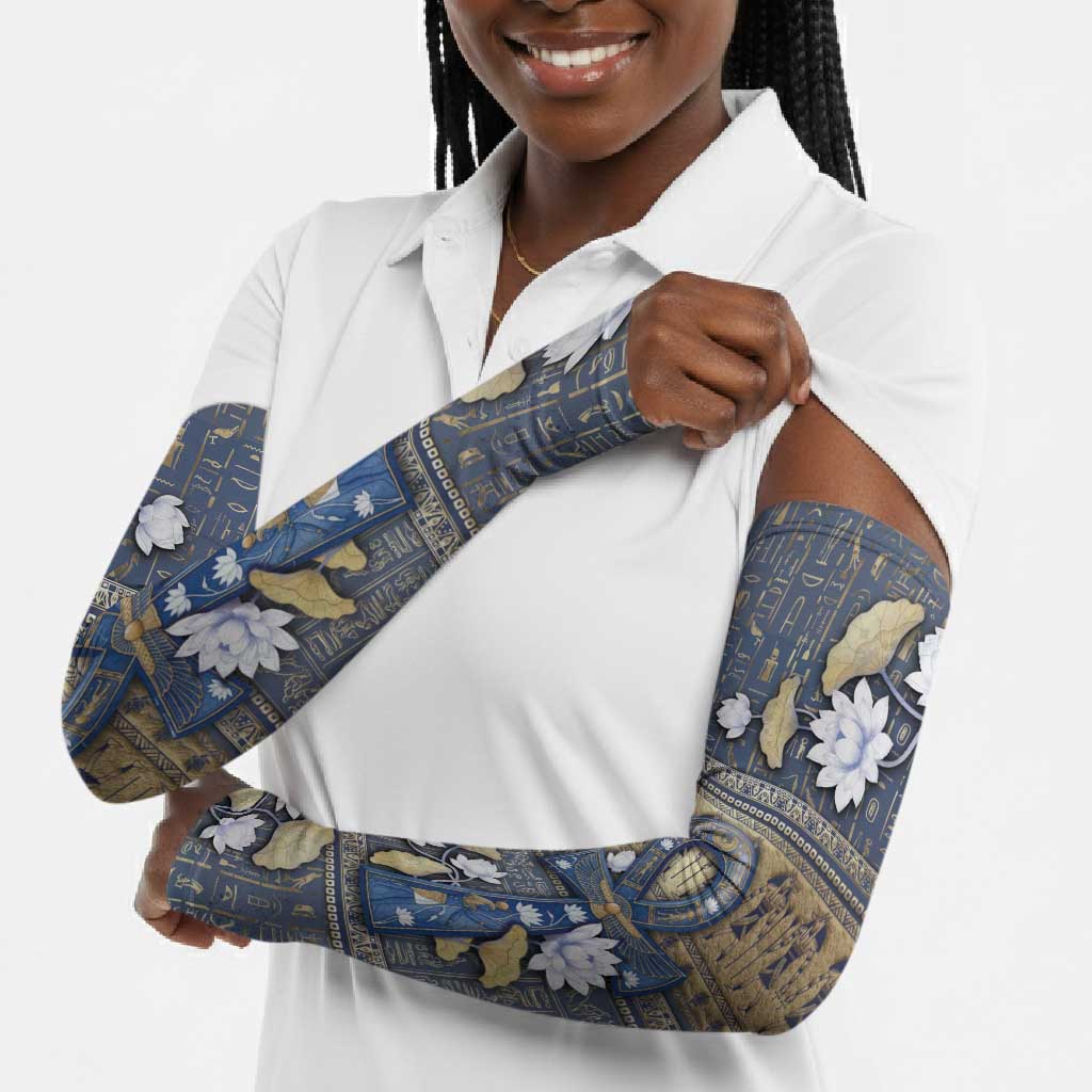 Ankh Egypt Arm Sleeves Egyptian Lotus Flowers