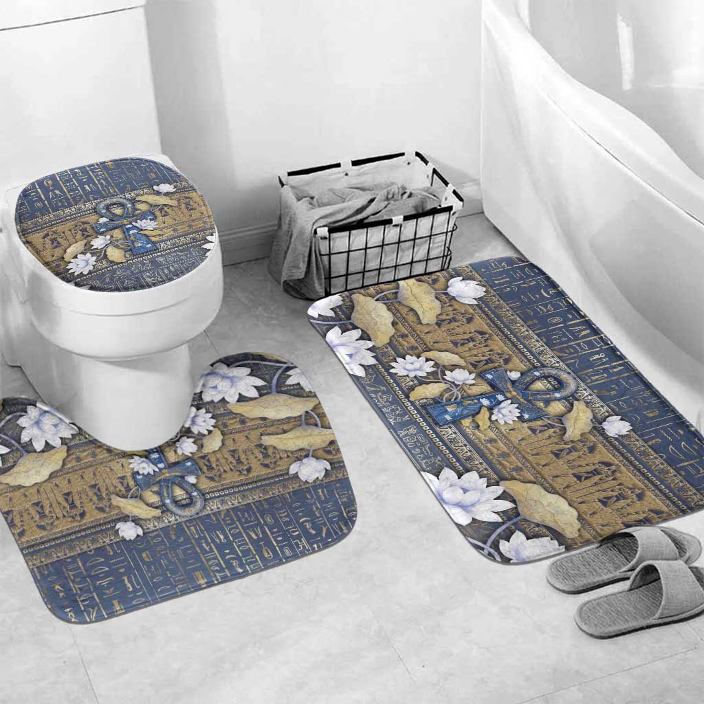 Ankh Egypt Bathroom Set Egyptian Lotus Flowers