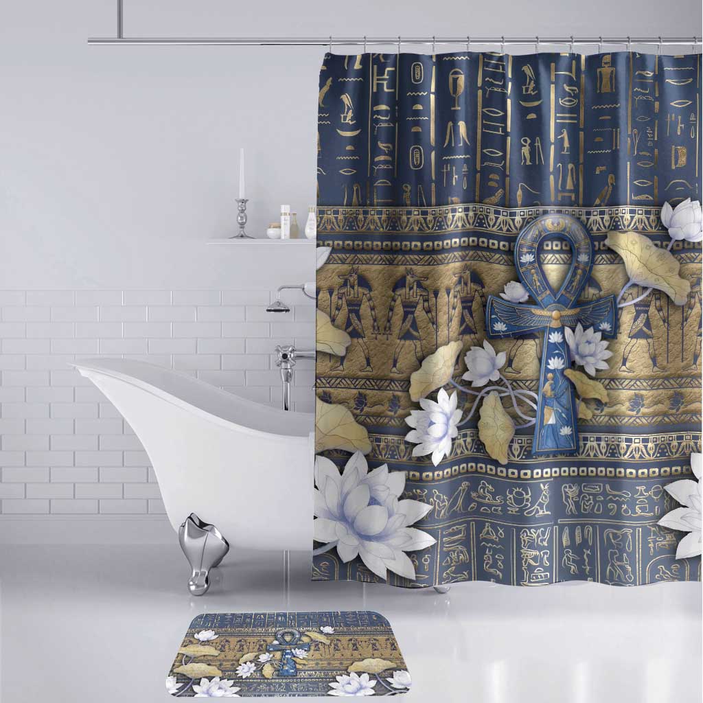 Ankh Egypt Bathroom Set Egyptian Lotus Flowers
