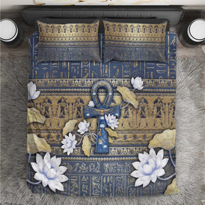 Ankh Egypt Bedding Set Egyptian Lotus Flowers