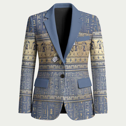 Ankh Egypt Blazer Egyptian Lotus Flowers