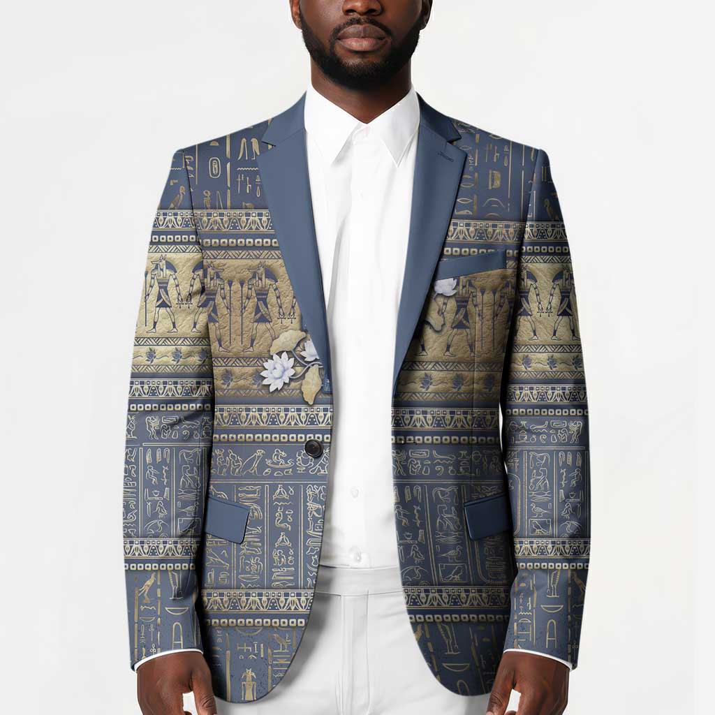 Ankh Egypt Blazer Egyptian Lotus Flowers