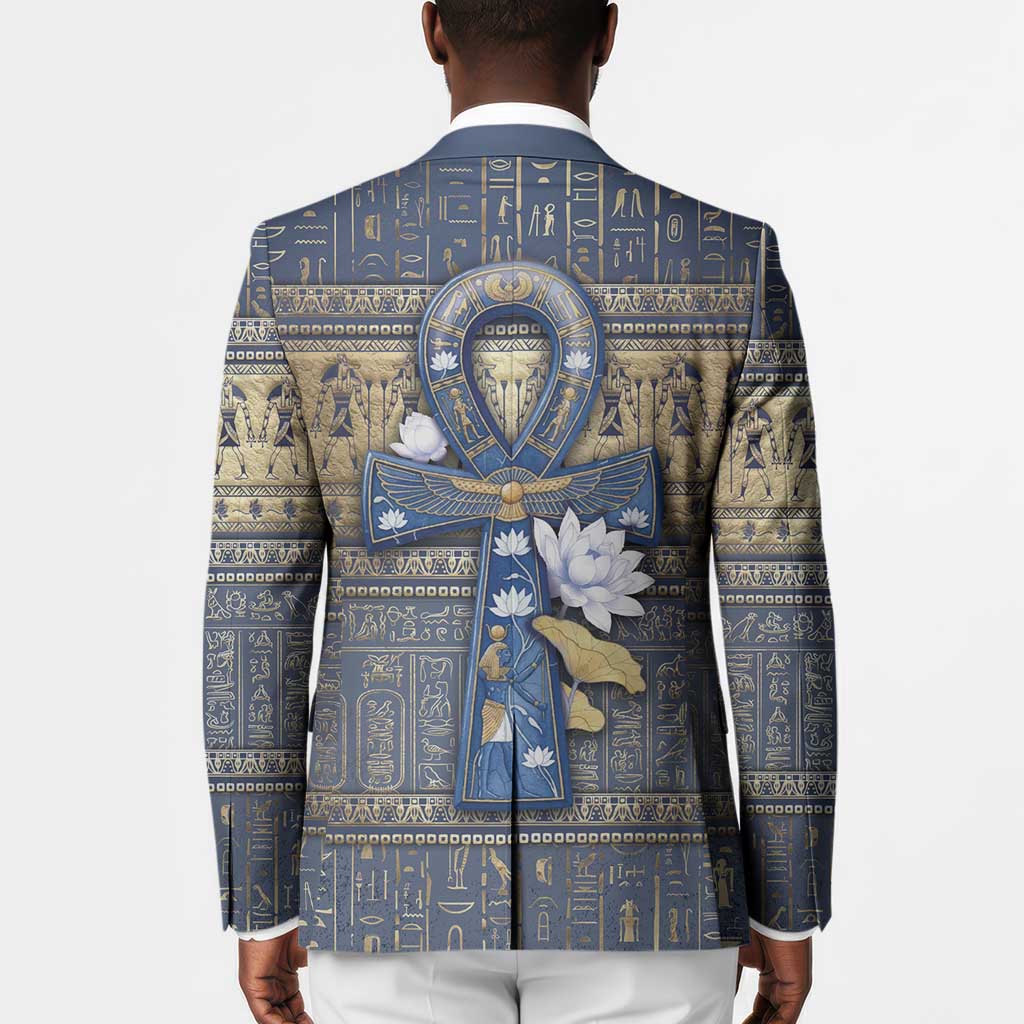 Ankh Egypt Blazer Egyptian Lotus Flowers