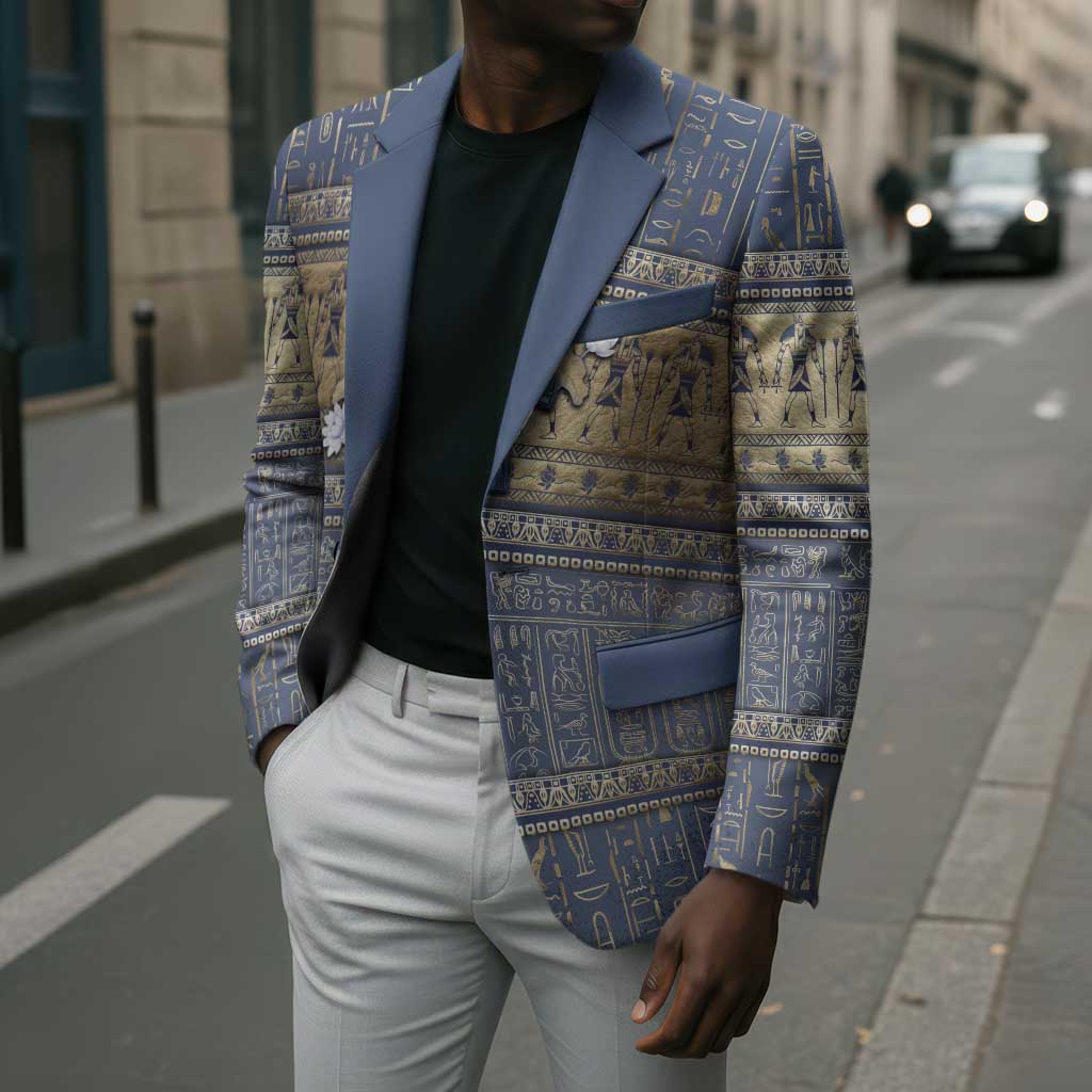 Ankh Egypt Blazer Egyptian Lotus Flowers