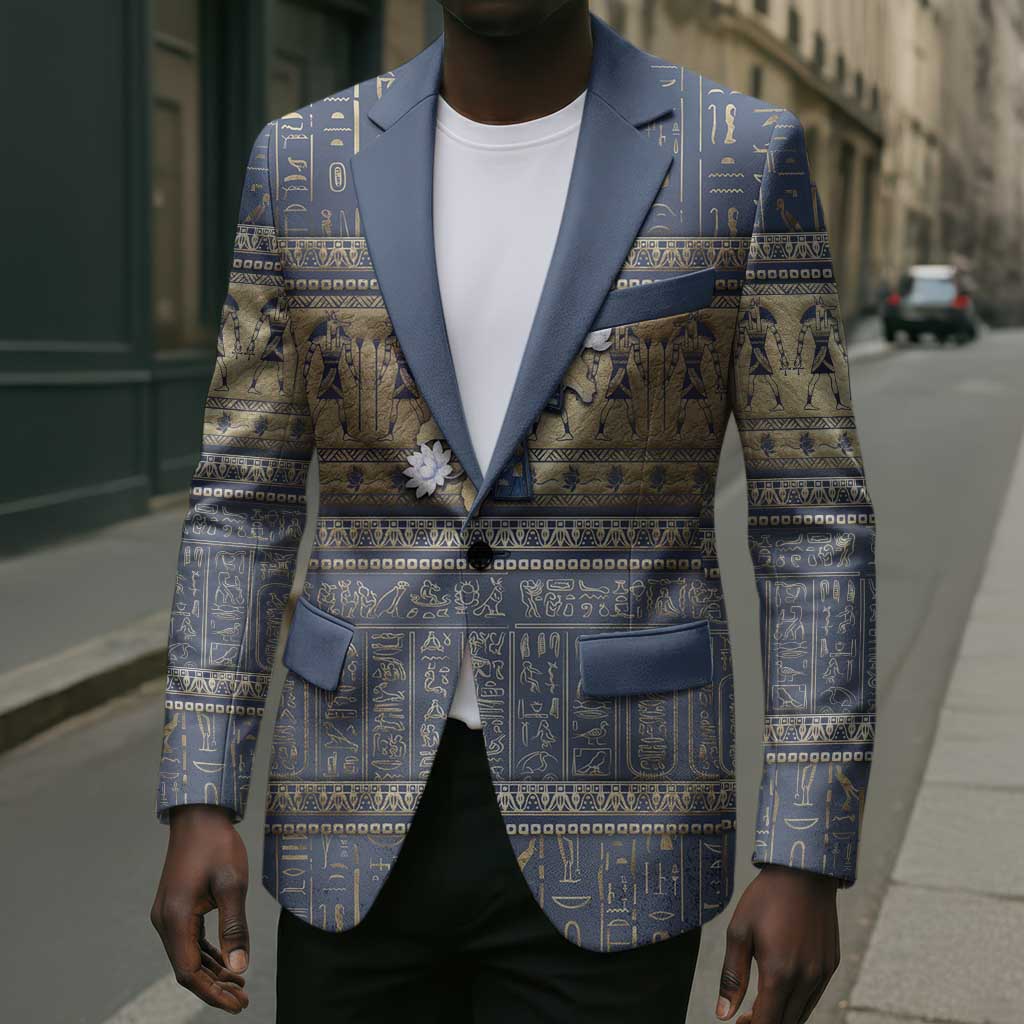 Ankh Egypt Blazer Egyptian Lotus Flowers