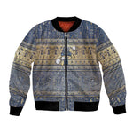 Ankh Egypt Bomber Jacket Egyptian Lotus Flowers