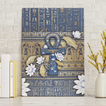 Ankh Egypt Canvas Wall Art Egyptian Lotus Flowers