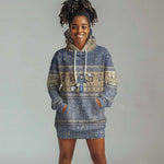 Ankh Egypt Hoodie Dress Egyptian Lotus Flowers