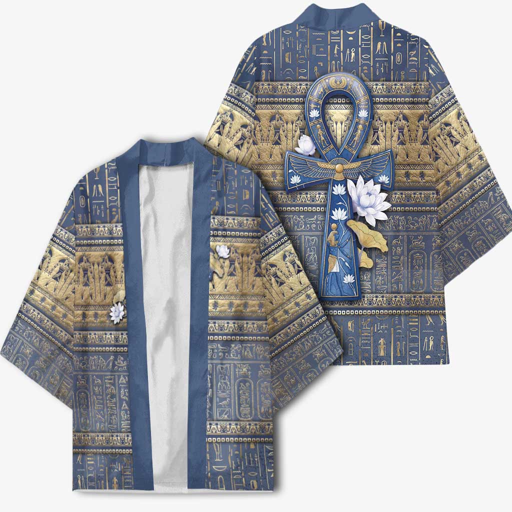 Ankh Egypt Kimono Egyptian Lotus Flowers